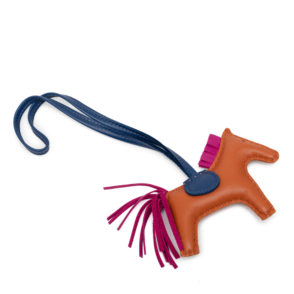 Pre-Loved Hermes Milo Lambskin Grigri Rodeo Bag Charm PM - Picture 2 of 5